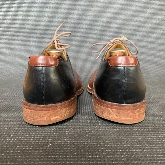 [Sz 10.5] Cole Haan Shoes Black Brown Oxford Saddle City Smart Office Career main image 6